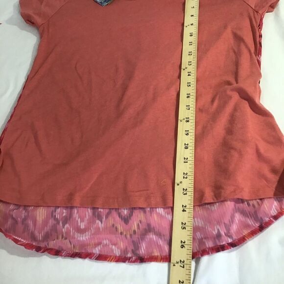 New Prana Dina Top Short Sleeve HiLo Geometric - Picture 8 of 8